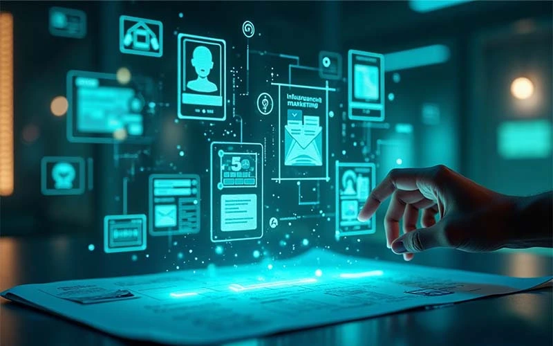 انواع بازاریابی مدرن شامل دیجیتال، محتوایی، شبکههای اجتماعی، ایمیلی، تأثیرگذار و ویروسی