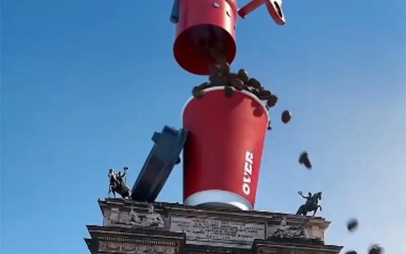 تصویر سه‌بعدی صنعتی از فناوری یا قطعات الکترونیکی؛ نمایانگر عمق و واقع‌گرایی در موشن‌ گرافیک سه بعدی